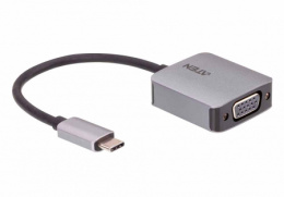 ATEN UC3002A-AT Конвертер, USB-C VGA, USB-C VGA, Male-Female, без Б.П., 1920x1200 60Hz;Макс.частота пикселизации 148.5 MГц;USB 3.1 Type-C with DP Alt Mode Thunderbolt™ 3 Compatible