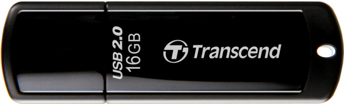 Флешка USB Transcend Jetflash 350 16ГБ, USB2.0, черный [ts16gjf350]