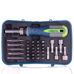 Набор отверток Сибртех 13337 в компл.:35 предметов жесткий кейс