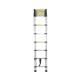 Односекционная телескопическая лестница Forsage алюминиевая, 4.1м, 14ступенек, max нагрузка 150кг, вес 11.3кг F-UP410(54172)