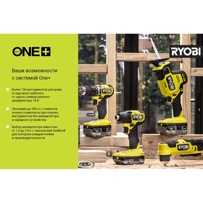 Ударный гайковерт Ryobi ONE+ R18IW3-0 5133002436