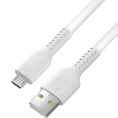 Кабель 1.0m MicroUSB, белый, белый ПВХ Кабель 1.0m MicroUSB, белый, белый ПВХ 4PH-R90066
