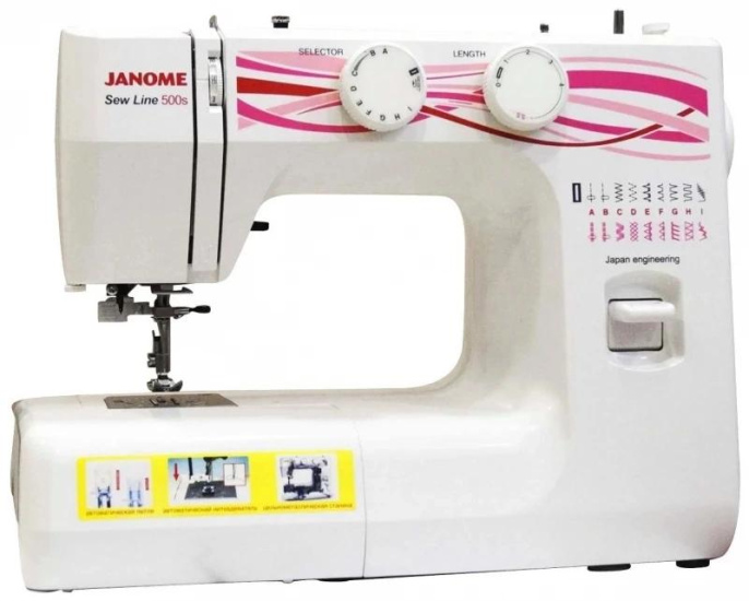 Швейная машина Janome Sew Line 500s, белый