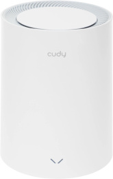Бесшовный Mesh роутер CUDY M1800, Wi-Fi 6, AX1800, 2.4/5ГГц, 1 LAN, белый [m1800 1-pack ]