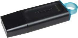 Накопитель USB Kingston DataTraveler Exodia 64GB Черный/Голубой (DTX/64GB) (совместимость с USB 3.2 Gen 1, с колпачком, пластик)