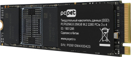 SSD накопитель PC PET PCPS256G3 256ГБ, M.2 2280, PCIe 3.0 x4, NVMe, M.2, oem