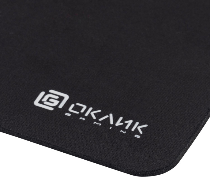 Коврик для мыши Oklick OK-F0251 S черный, нейлоновая ткань, 250х200х3мм