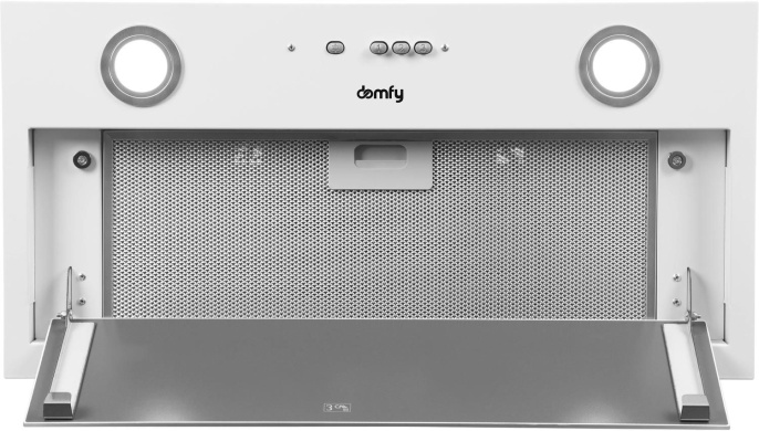 Встраиваемая вытяжка DOMFY DM6036BB WG, управление кнопочное, белый