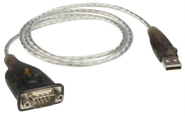 Адаптер ATEN UC232A1-AT, USBRS232, А-тип DB9, Male, USB low-speed/скорость передачи данных до 921.6 Kbps, шнур 1 м., для подключения COM-устройств к компьютеру