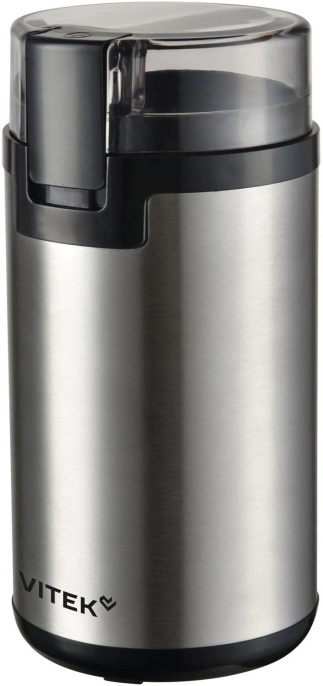 Кофемолка Vitek Gracia VT-CG1540 400Вт сист.помол.:ротац.нож вместим.:80гр стальной