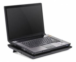 Подставка для ноутбука DeepCool Multi Core X8, 17", 381х268х29 мм, 2хUSB, вентиляторы 4 х 1290г [dp-n422-x8bk]