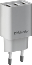Defender Сетевой адаптер UPA-31 белый, 3xUSB, 5V/3.1А 83587