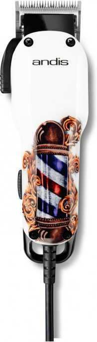 Машинка для стрижки ANDIS US-1 Fade in Barber Pole Design белый/рисунок [66725]