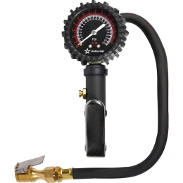 Пистолет для накачки шин с манометром Airline PRO 16АТМ, с клапаном сброса ATBU007