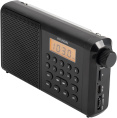 Радиоприемник портативный Hyundai H-PSR115 черный USB microSD