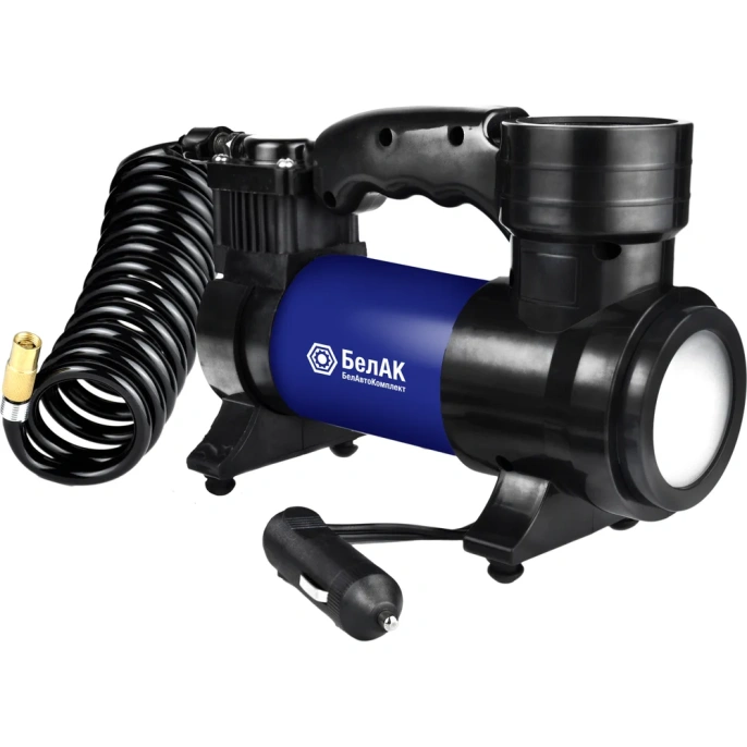 Компрессор для накачки шин ПРОФИ-45Ф с фонарем 12V 45 л/мин. БелАК БАК.99178