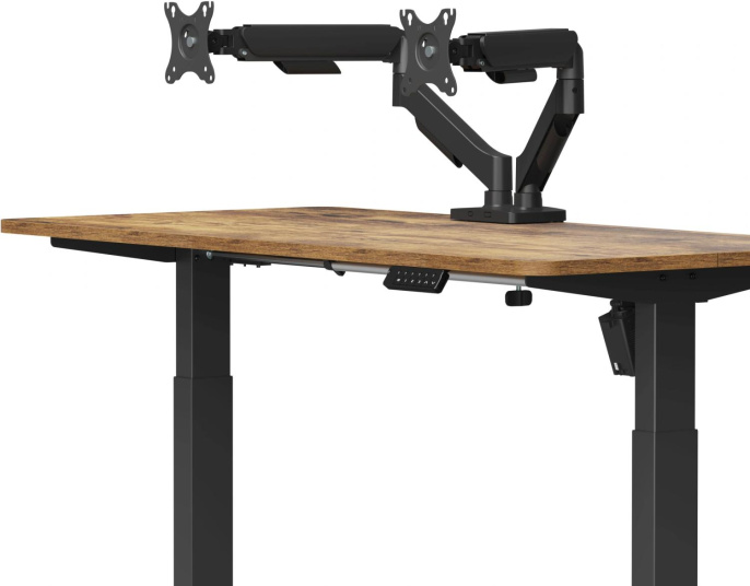 Кронштейн для мониторов Cactus CS-VM-MD-72-BK, до 32", до 9кг, настольный, поворот и наклон, черный  / белый