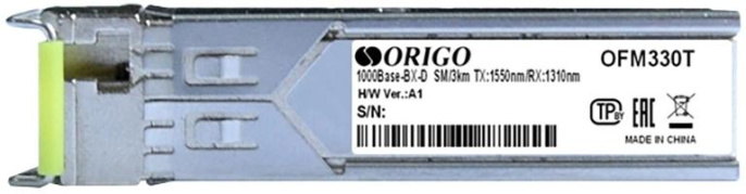 Трансивер Origo OFM330T/10KM оптич. SFP MM Tx:1550нм Rx:1310нм до 10км OFM330T/10KM/A1A