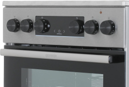 Электрическая плита Gorenje GEC5C40XAOT, стеклокерамика, электрическая, без крышки, серый