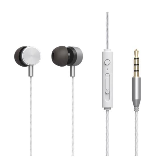 Наушники RITMIX RH-127M Silver {10 мм, 20-20000 Гц, 32 Ом, 95 дБ ± 3 дБ, мик: -42 дБ ± 3 дБ, Jack 3,5 мм, 1,2 м, регулировка громкости, металлический корпус + пластик} 80000777