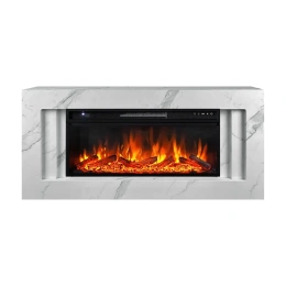 Каминокомплект Royal Flame Line разборный white marble портал и очаг vision 42 log led 64954158