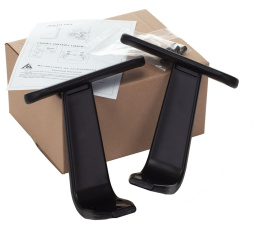 Подлокотники Бюрократ 356 ARM/356NEW черный для офис.кресла комплект 2шт пластик Т-образный