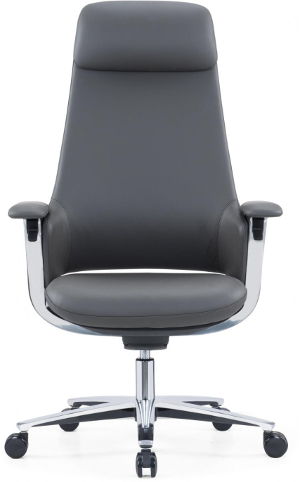 Кресло руководителя Cactus CS-LBK-KYOTO, кожа, до 120кг, черный