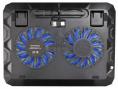Подставка для ноутбука Buro BU-LCP156-B214, 15.6", 358х270х21 мм, 1хUSB, вентиляторы 2 х 140 мм, 597г, черный