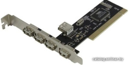 Контроллер ExeGate EXE-352 PCI v2.2, 4*USB2.0 ext. + 1*USB2.0 int., VIA Labs Chipset VT6212L EX281227RUS