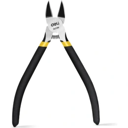 Бокорезы DELI DL2706 160мм высокоуглеродистая сталь, обливная рукоятка, высокочастотная закалка 98463