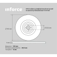 Диск шлифовальный вогнутый по металлу (150х22х6 мм) Inforce 11-01-105