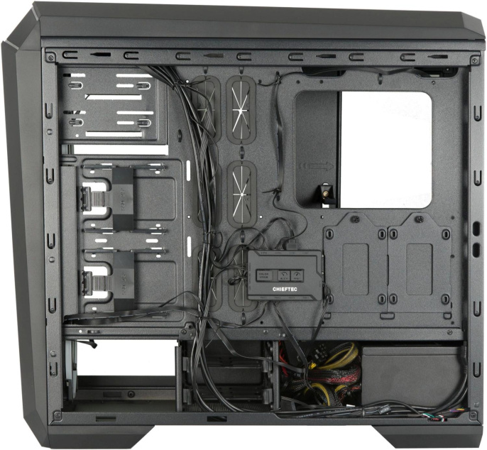 Корпус ATX CHIEFTEC Stallion II, Midi-Tower, без БП, черный [gp-02b-uc-op]