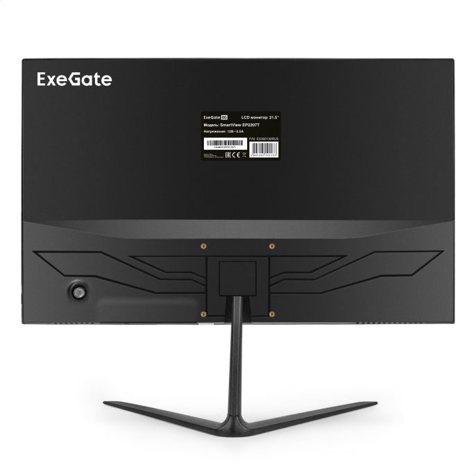 Монитор 21.5" ExeGate SmartView EP2207T (IPS LED Grade A+, FHD, 1920x1080@75Гц, 16:9, 250cd/m2, 1000:1, 178°/178°, 5ms, D-Sub, HDMI, FreeSync, Flicker-free, Low Blue Light, кабель HDMI 1.5м, VESA, регулировка наклона (tilt), черный) EX300130RUS