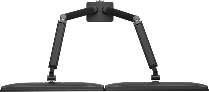 Кронштейн для мониторов Cactus CS-VM-MD-72-BK, до 32", до 9кг, настольный, поворот и наклон, черный  / белый