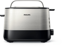Тостер Philips HD2637/90, черный/серебристый
