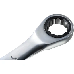 Комбинированный трещоточный ключ Gigant 19мм, Сталь Cr-V, 72 зуба, GRW19