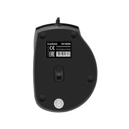 Мышь ExeGate Professional Standard SH-9028 USB, оптическая, 1000dpi, 3D, 3 кнопки и колесо прокрутки, длина кабеля 1,5м, черная, Color Box EX264101RUS