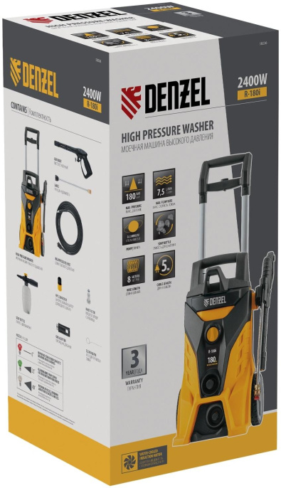 Мойка высокого давления DENZEL R-180i [58236]