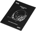 Гарнитура игровая Acer Nitro OHW306, для компьютера, мониторные, проводные, черный / красный [zl.hdsee.00e]
