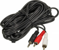 Кабель аудио NingBo JAAC010-5, 2хRCA m - Jack 3.5 m , 5м, черный