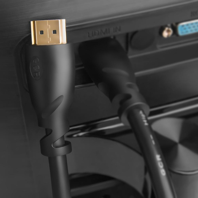 Greenconnect Кабель 1.5m HDMI 1.4, OD7.3mm, 30/30 AWG, позолоченные контакты, Ethernet 10.2 Гбит/с, 3D, 4K, экран GCR-HM310-1.5m