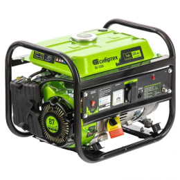 Бензиновый генератор СИБРТЕХ БС-1200, 220 В, 1кВт [94541]