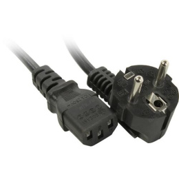 5bites Кабель питания PC207-10A IEC-320-C13 / CEE 7/7 SHCUKO / 220V / 3G*0.75MM / 1M