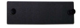 Hyperline FO-FR-W140H42-BK Лицевая панель модуль заглушка, черная