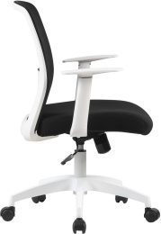 Кресло Cactus CS-WMC333-BK, сетка/ткань, до 100кг, фиксированные подлокотники,  черный