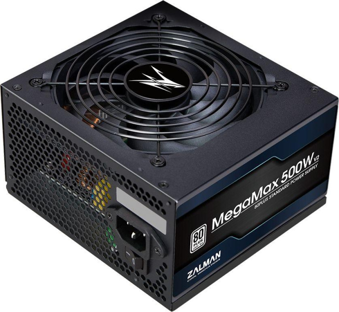 Блок питания Zalman ZM500-TXII V2,  500Вт,  80 PLUS WHITE,  120мм, черный, retail