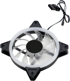Вентилятор Оклик OG-CF120RGB3-BK RGB 120х120x25 черный 3-pin 4-pin Molex упак.:1шт Ret