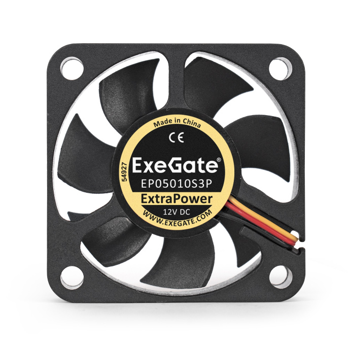 Вентилятор 12В DC ExeGate ExtraPower EP05010S3P 50x50x10 мм, Sleeve bearing подшипник скольжения , 3pin, 6500RPM, 36dBA EX283367RUS