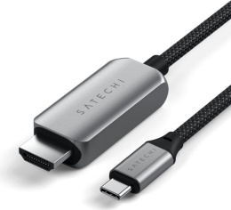 Кабель Satechi USB-C To HDMI 2.1 8K Cable. Цвет: серый космос (ST-YH8KCM)