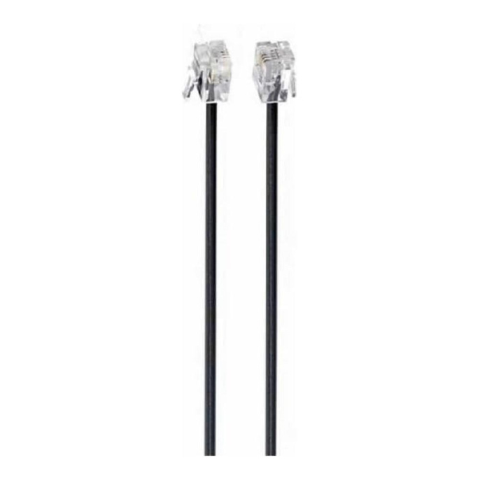 Cablexpert TC6P4C-2M Кабель.телефонный аппарат-розетка 2 м черный (TC6P4C-2M-BK)